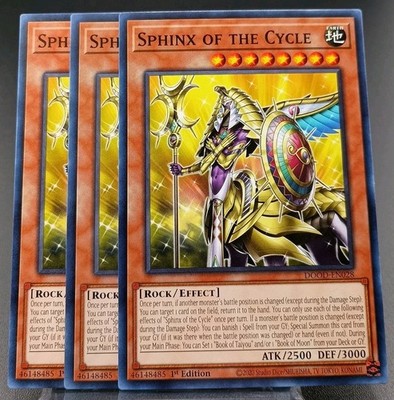 3x Sphinx of the Cycle 1st Edition Common DOOD-EN028 Yu-Gi-Oh!