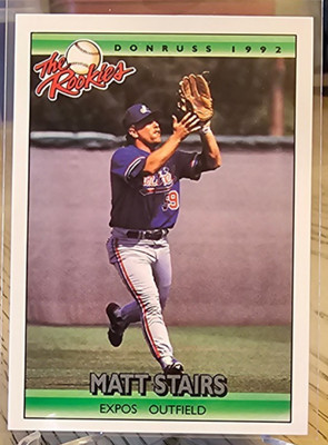 1992 Donruss The Rookies Matt Stairs #112 Expos