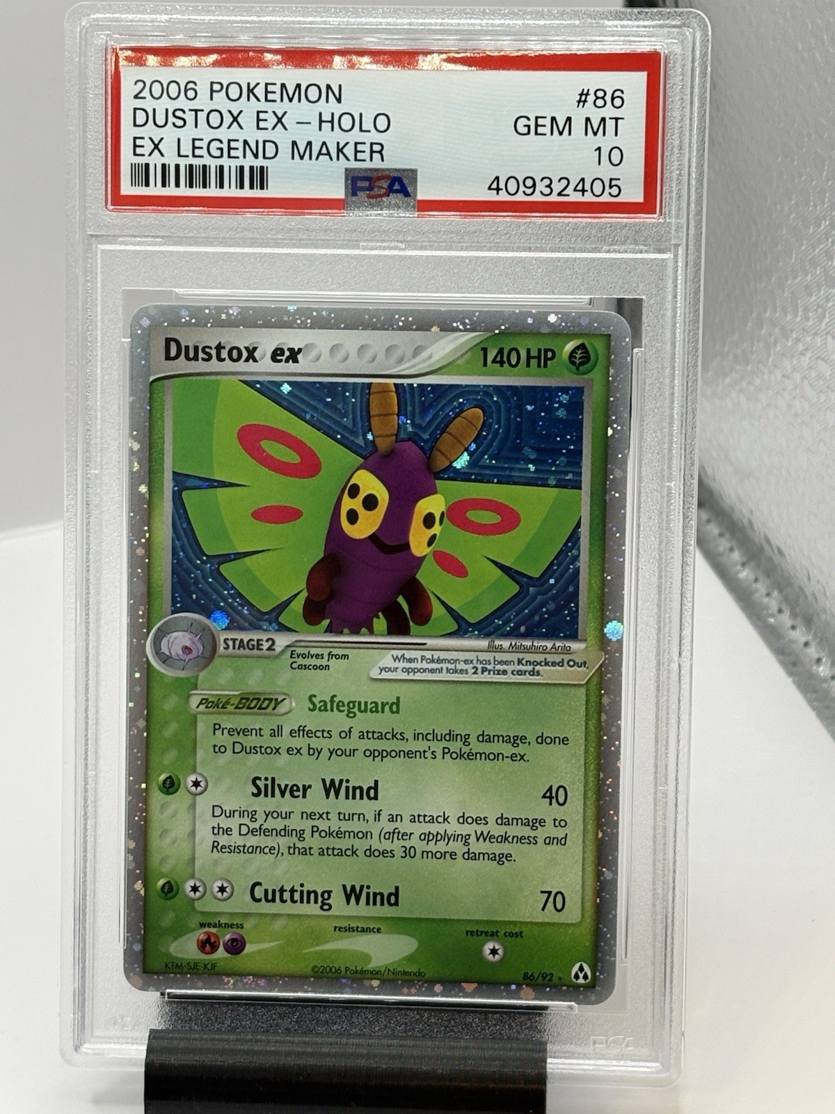 2006 Pokemon Dustox ex Legend Maker 86/92 PSA 10 GEM MINT POP 56!