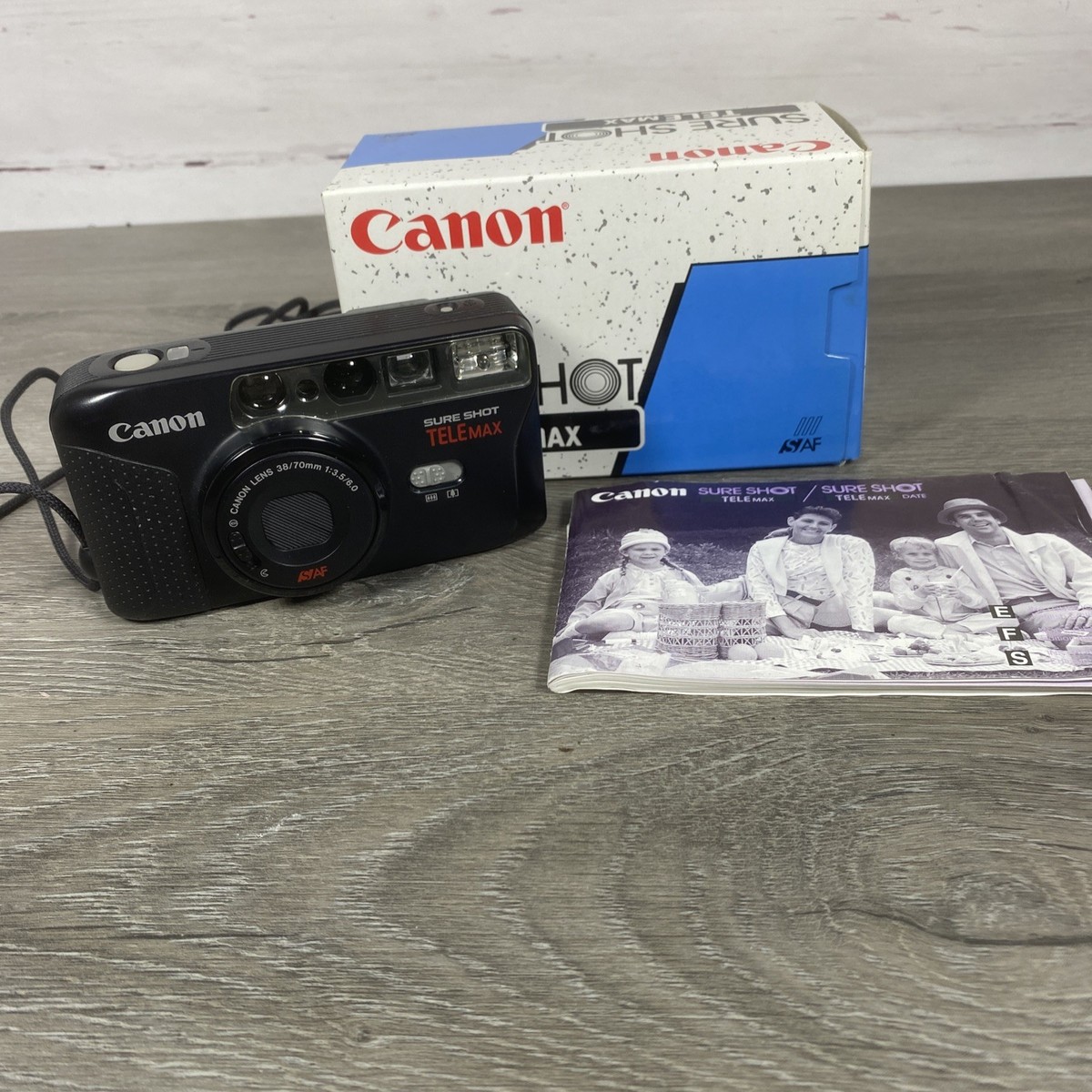 Canon Sure Shot TELEmax Date Point & Shoot 35mm Film Camera FOR