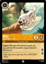 4x Bolt - Dependable Friend - 18/204 - Common NM-Mint Disney Lorcana: Archazia's
