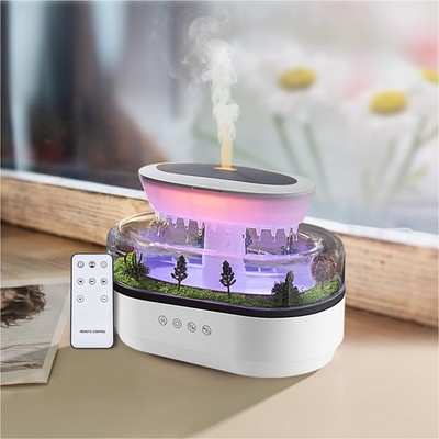 Rain Diffuser 250ML Essential Oil Diffuser Cloud Humidifier Rain Water Drip