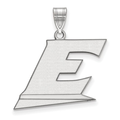 Großer Anhänger Sterlingsilber LogoArt Eastern Kentucky University Buchstabe E