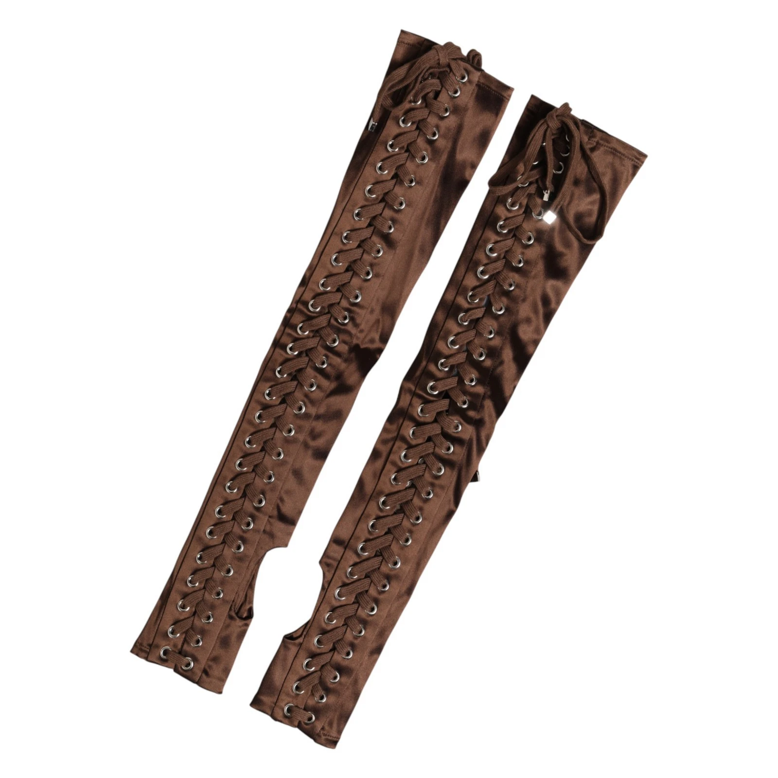 DOLCE & GABBANA Gloves Brown Acetate Lace Up Fingerless Mitten 8 / L RRP 1350usd
Opens in a new wind