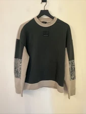 Armani Exchange Mens Large Army Green Camo Long Sleeve Sweatshirt