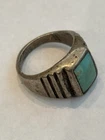 Vintage Sterling Silver Turquoise Ring Size 6.25 Southwestern NO RESERVE