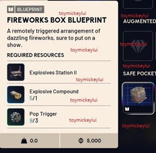 ✅ ARC RAIDERS ✅ FIREWORKS BOX BLUEPRINT - USA SELLER