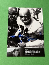 MIKE McCORMACK AUTOGRAPH (TTM) - 1997 UD LEGENDS - #50 - CLEVELAND BROWNS