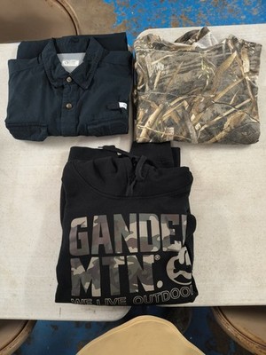 Gander Mountain XL Button Up Long Sleeve And Hoodie