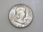 1954-S 50C FRANKLIN SILVER HALF DOLLAR GEM BU