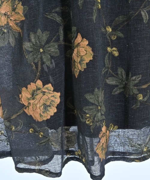 AMERI Long/Maxi Length Skirts NavyxBeigexGreen(Fl… - image 4