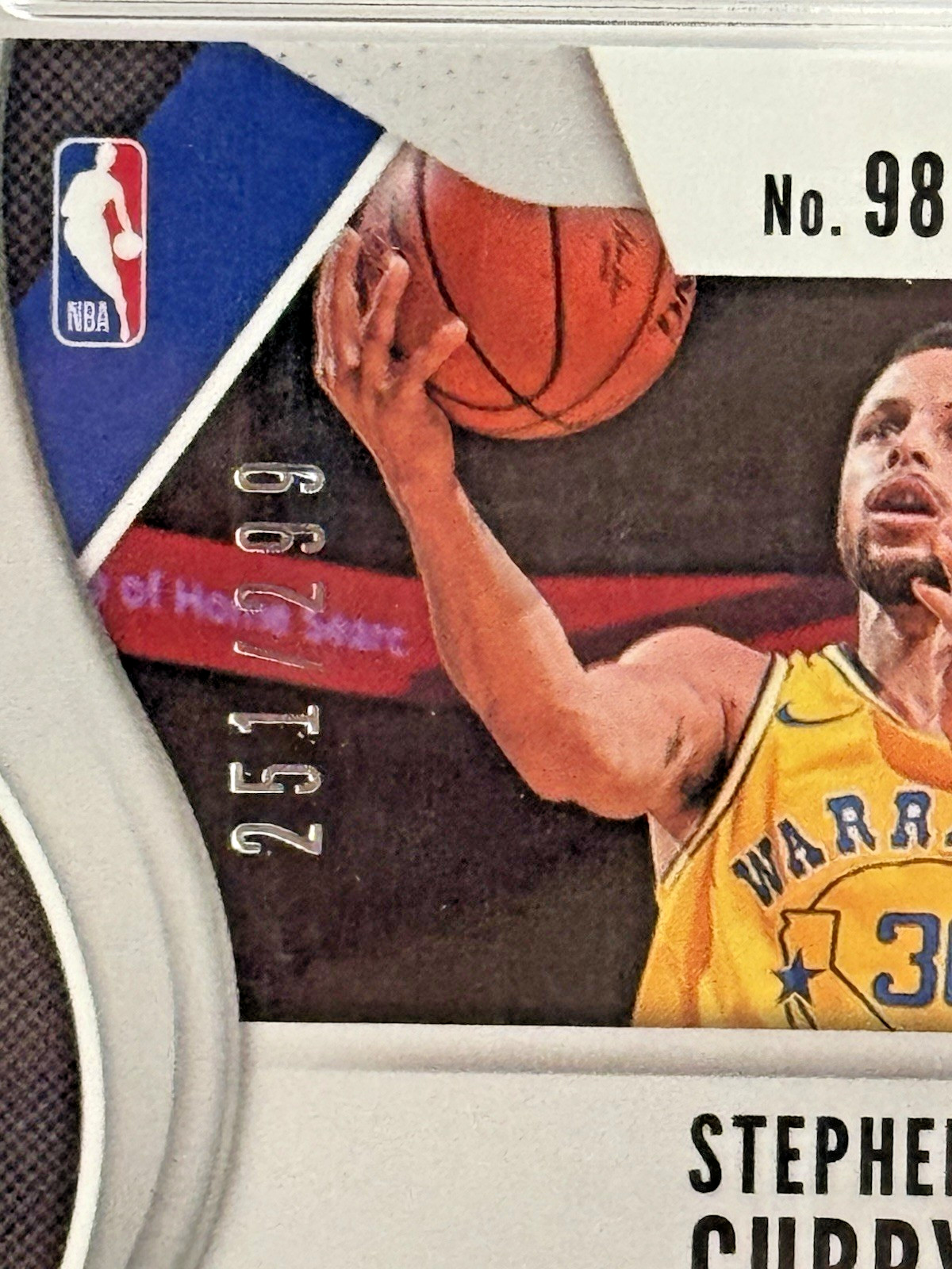 2019-20 Panini Prizm - Stephen Curry #98 Red Prizm /299, PSA 10 view 4