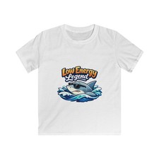Shark Cartoon Funny Lazy Sunglasses Ocean Kids Softstyle Tee