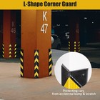 31" Rubber Corner Guard Wall Protectors L Shape Reflective Strips Garage 2pcs — photo 6