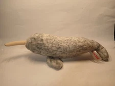 Aurora Flopsie Narwhal Ocean Unicorn Whale Narwal Stuffed Plush Mini Toy 12"