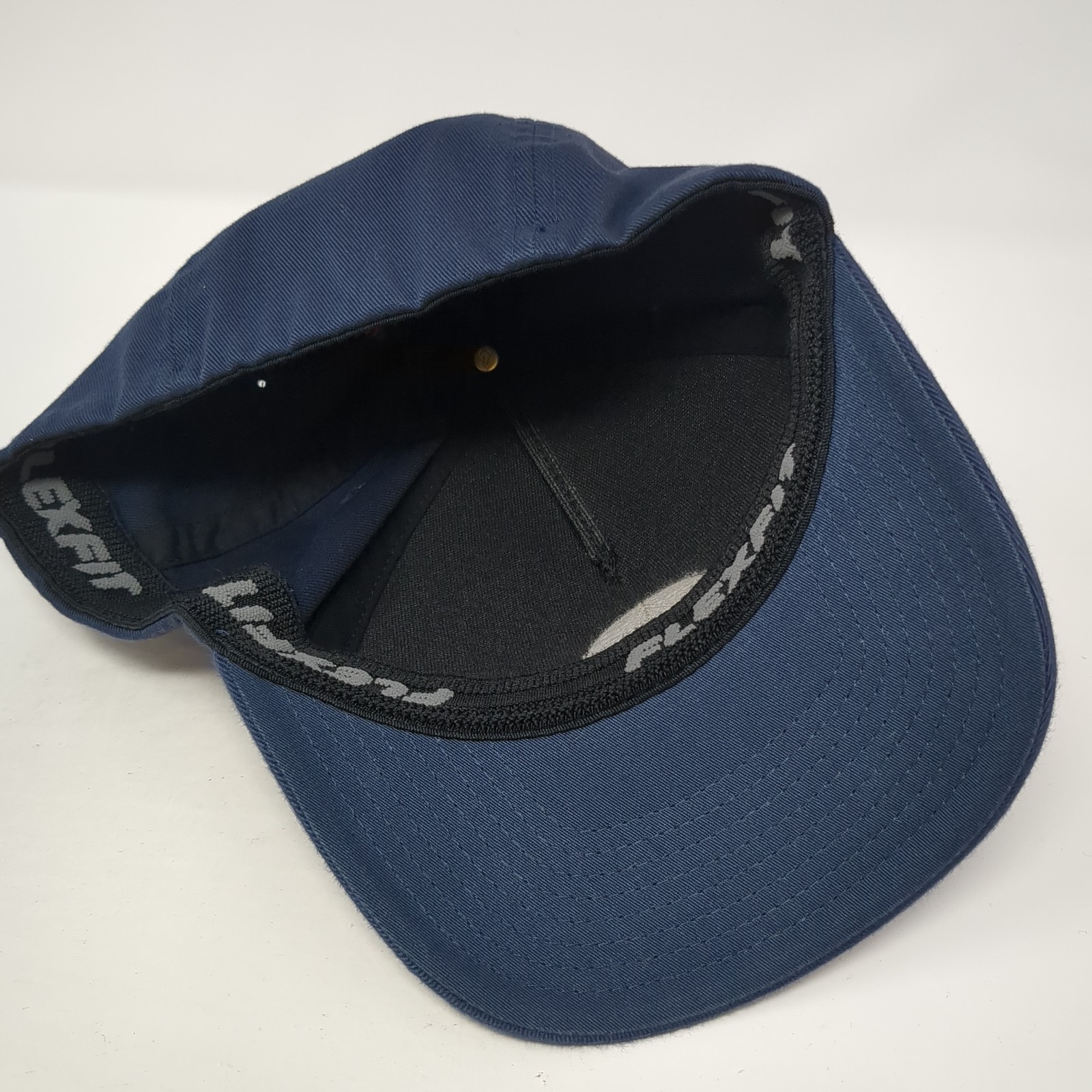Volcom Logo Patch Fitted Baseball Hat Blue XL Fle… - image 7