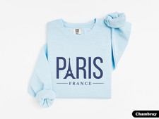 Paris Sweatshirt Unisex France Sweater Travel Souvenir Wear French Teacher Gift