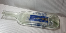 Flattened MOSELLAND ARSVITIS Reisling Glass Wine Bottle Cheese Tray Cutting