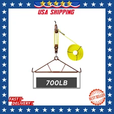 Game Hoist Gambrel Pulley System 700LB Capacity Deer Hanger Lift Kit for Hunting