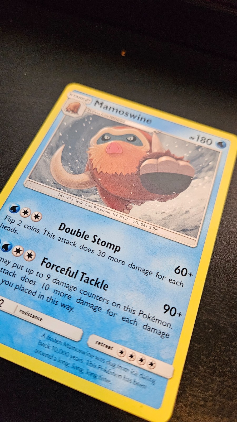 LP Mamoswine 21/111 Rare Pokemon card