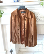 Designer Vintage Suede Leather Jacket Ralph Lauren Look Butter Soft Medium