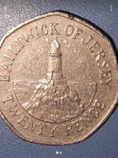 1998 Bailiwick of Jersey 20p Twenty Pence Coin - Lighthouse
