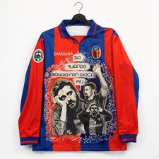 Custom Roberto Baggio/Cesare Cremonini Bologna jersey dipinta a mano & poster