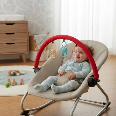 Baby Bouncer Toy Arch Colorful Design Rocker Toy Bar Attachment for Infants