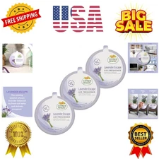 Odor Absorbing Solid Air Freshener, Lavender Escape, 8 Ounce Pack of 3