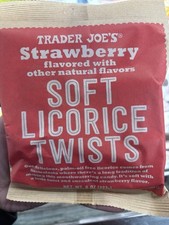 Trader Joe's Soft Strawberry Licorice Twists, 8oz 5 Pack