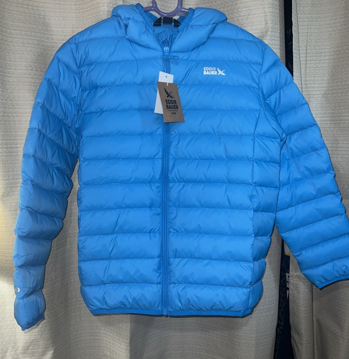 NWT Eddie Bauer Girls Cirruslite Down Puffer Jacket Size Lg (14)