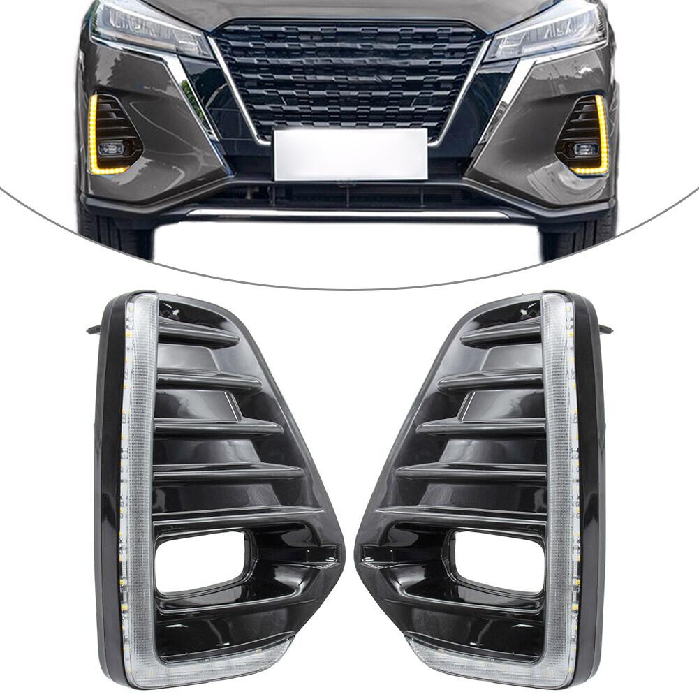 2pcs LED DRL with Turn Signal for 2021 Nissan Kicks