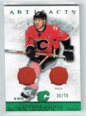 12-13 UD Upper Deck Artifacts Jarome Iginla /75 Jersey--Patch HOF