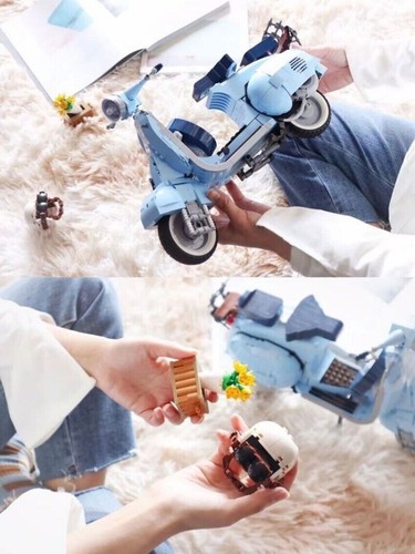 LE-GO Creator Expert 10298 Icons Vespa 125 Bausatz, Motorbike Scooter Ohne Box - Bild 4 von 9