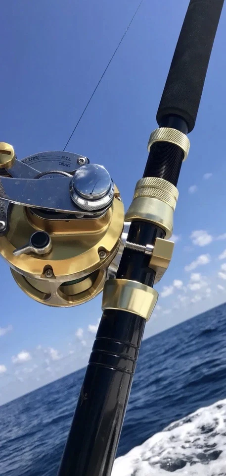 Abrazadera de carrete de aluminio Sea Halt Shimano Avet TLD Tiagra 1.5-1.63 pesca V3006 Foto 4 de 4