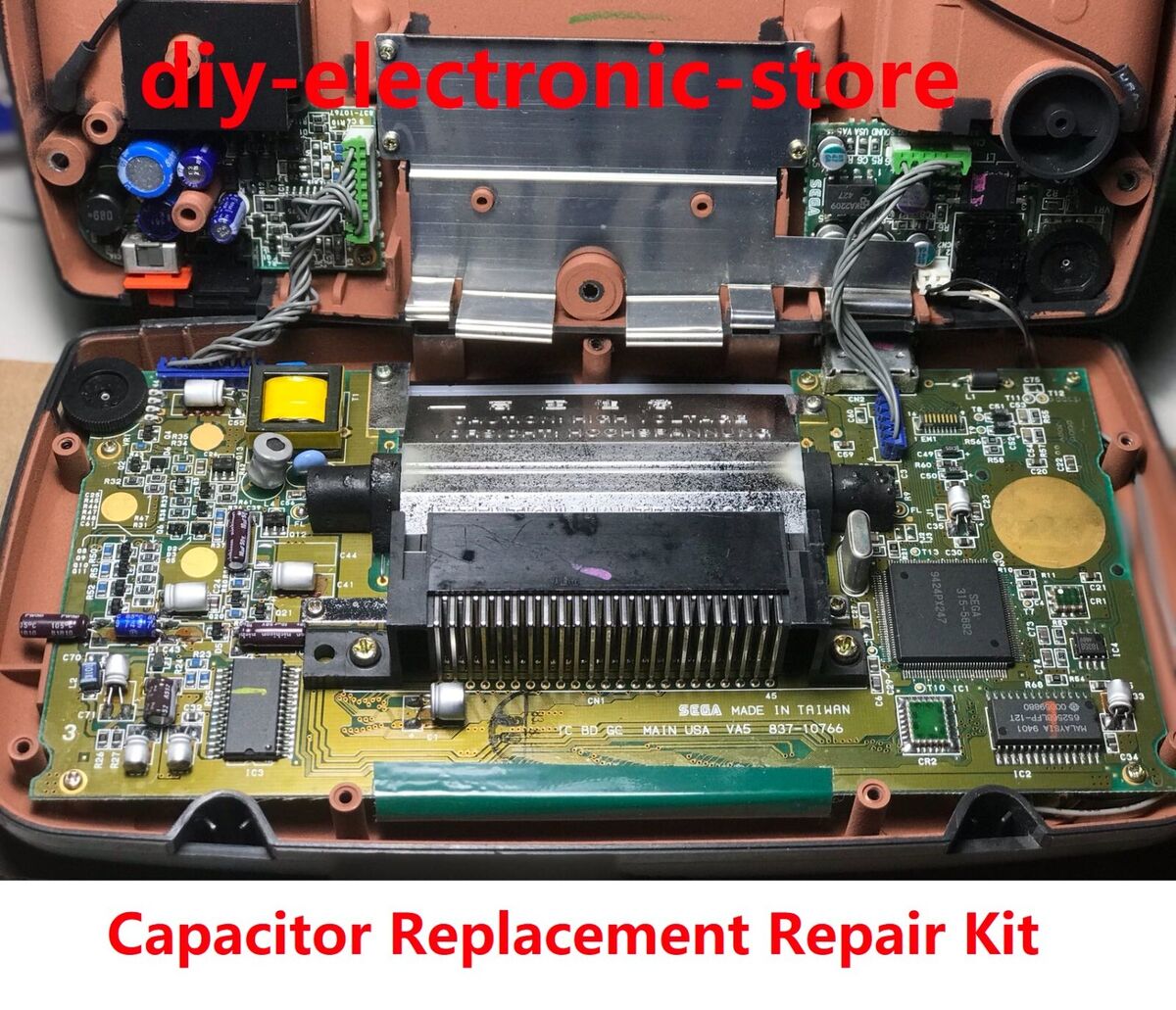 Sega Game Gear Capacitor Replacement Kit / VA1 VA4 VA5 Sega Game Gear Capacitor Replacement Kit / VA1 VA4 VA5