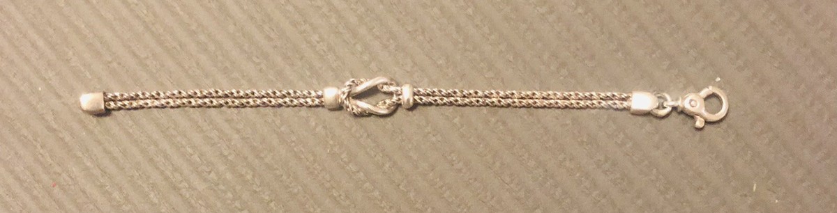 VTG Tiffany & Co. Sterling Silver 925 Double Rope/Twist Knot