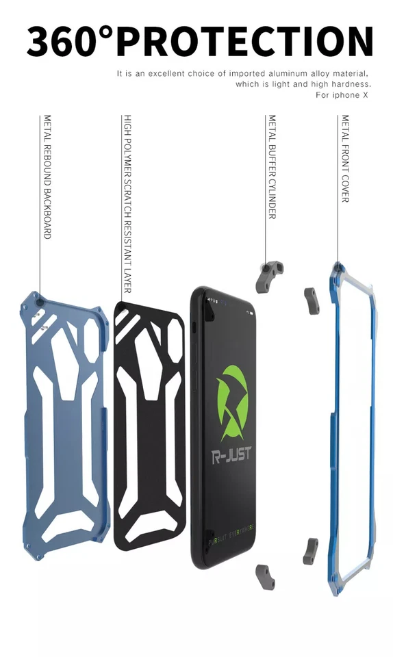 Case For iPhone 16 Pro Max 15 14 13 12 Plus Metal Cover Gorilla Shockproof - Image 3 of 4