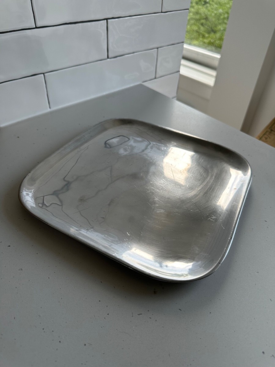 Vintage Silver Tone Home Decor Nambe' Serving Platter #555