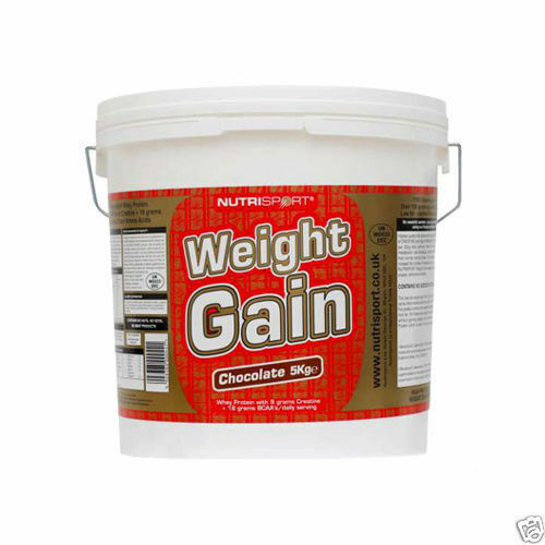 NUTRISPORT WEIGHT GAIN HIGH PROTEIN POWDER MASS GAINER - 5KG - Chocolate - Picture 1 of 1