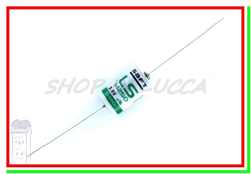 PILA BATTERIA LITIO Li-SoCl2 LS14250 1/2AA 3,6V 1200mAh REOFORI A SALDARE - LS14250AX - Saft - Foto 12