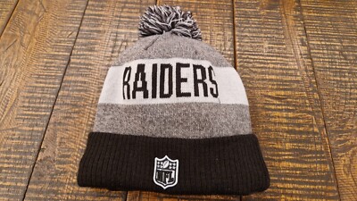 New Era Las Vegas Raiders Ombre NFL Football Winter Beanie Bobble Hat  Black UK