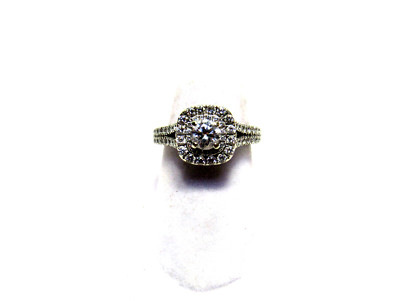 Vera Wang Love Collection 2ct Diamond Engagement Ring 14k White Gold Split Shank
