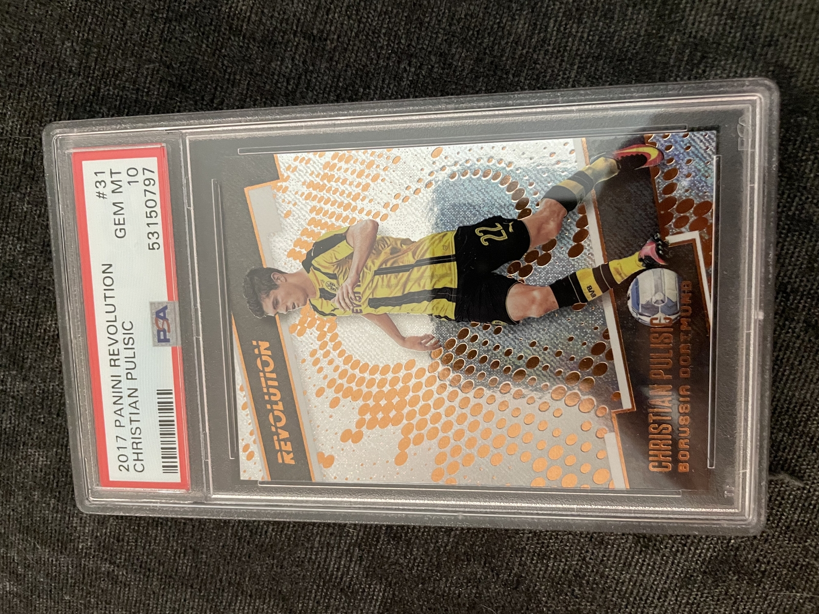 2017 Panini Revolution Christian Pulisic PSA 10