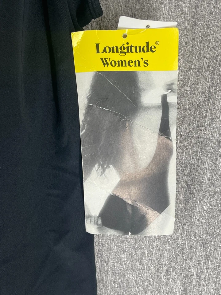 Traje de baño Longitude para mujer 34W negro de una pieza control de latitud playa piscina Foto 4 de 4