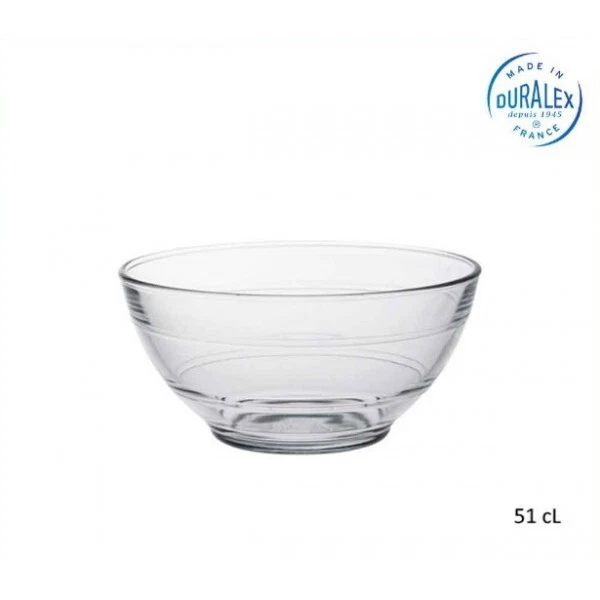 JORISELECTION LOT DE 6 BOL en verre 50 CL BOL POUR PETIT DEJEUNER saladier