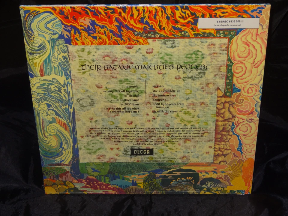 Rolling Stones Their Satanic Sealed White Vinyl Record LP Album 1977 Decca Hype - Image 2 of 4