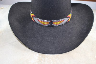 Western Unisex Hatband 1 in Stretch Thunderbird Cross Gray  display picture 1