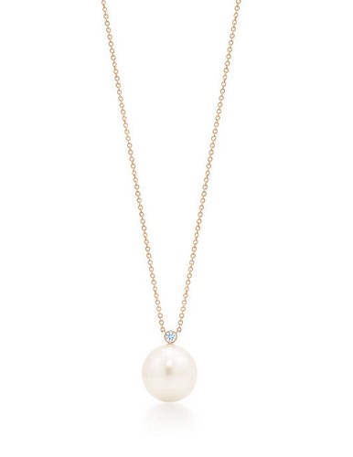 Diamond Drop Pendant Necklace HUGE 12mm 
