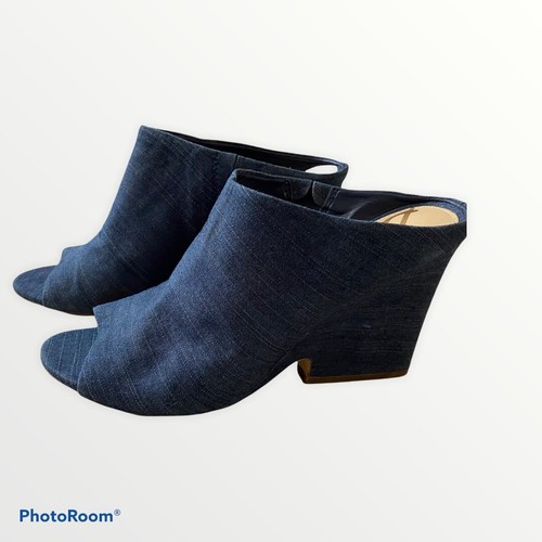 denim wedge sneakers